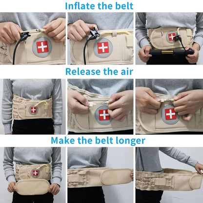 Inflatable Lumbar Decompression Belt for Back Pain Relief | حزام الظهر القابل للنفخ لتخفيف آلام أسفل الظهر